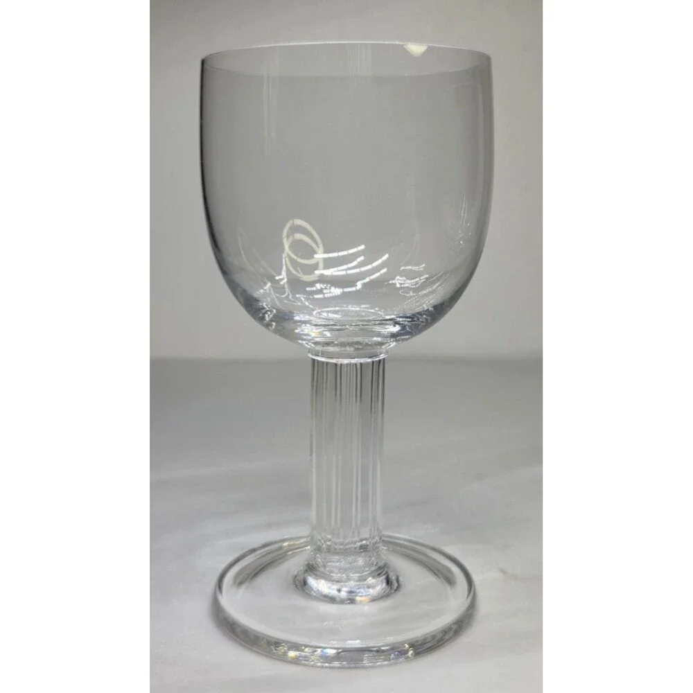 Pair Of Dansk Crystal Greta Water Wine Glasses Goblets 6 7/8